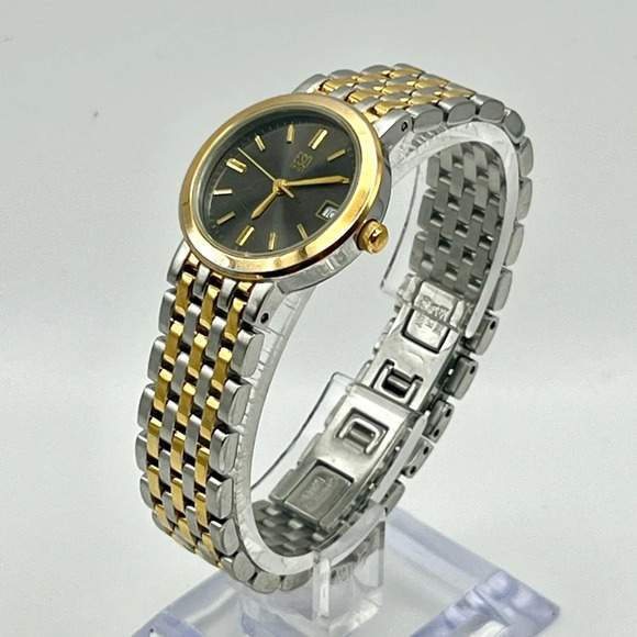 ESQ by Movado Telos Two tone Grey Silver Gold tones ladies watch working - Picture 5 of 8